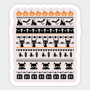 Halloween Sweatshirt - Halloween T Shirts - Halloween Sweater Sticker